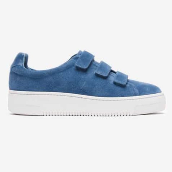 Sandro Shoes - Sandro Amazing Blue Suede Sneakers NIB